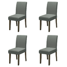 Conjunto Com 4 Cadeiras Estofada Sala De Jantar Trieste Siena
