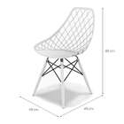 Conjunto Com 4 Cadeiras Kaila Dsw Branco