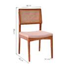 Conjunto Com 4 Cadeiras Kindon I Tela Castanho E Bege