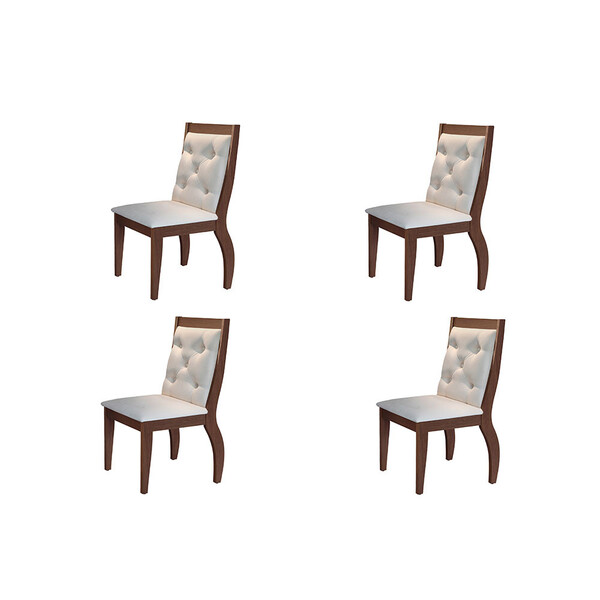 Conjunto Com 4 Cadeiras Lucy Rufato
