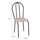 Conjunto Com 4 Cadeiras Madryn Bege E Preto