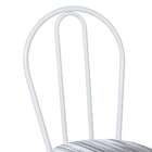 Conjunto Com 4 Cadeiras Madryn Cinza Listrado E Branco