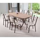 Conjunto Com 4 Cadeiras Novara Bege E Tabaco