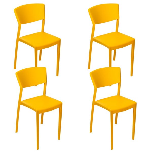 Conjunto Com 4 Cadeiras Para Jardim Oui Limão Siciliano