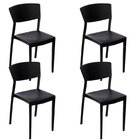 Conjunto Com 4 Cadeiras Para Jardim Oui Preto