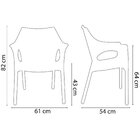 Conjunto Com 4 Cadeiras Para Jardim Relic Preto