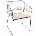 Conjunto Com 4 Cadeiras Para Sala De Estar Texas Aço Corten/b