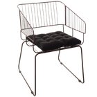 Conjunto Com 4 Cadeiras Para Sala De Estar Texas Aço Corten/p