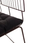 Conjunto Com 4 Cadeiras Para Sala De Estar Texas Aço Corten/p