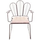 Conjunto Com 4 Cadeiras Para Sala De Estar Vegas Aço Corten/b