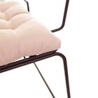 Conjunto Com 4 Cadeiras Para Sala De Estar Vegas Aço Corten/b