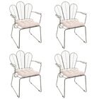 Conjunto Com 4 Cadeiras Para Sala De Estar Vegas Verde Oliva/