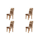 Conjunto Com 4 Cadeiras Para Sala De Jantar Carol Rufato