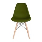 Conjunto Com 4 Cadeiras Para Sala De Jantar Eames Pp Dsw Verd