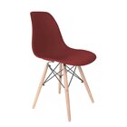 Conjunto Com 4 Cadeiras Para Sala De Jantar Eames Pp Dsw Verm