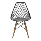 Conjunto Com 4 Cadeiras Para Sala De Jantar Kayla Dsw Preto