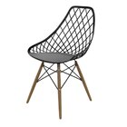 Conjunto Com 4 Cadeiras Para Sala De Jantar Kayla Dsw Preto