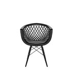 Conjunto Com 4 Cadeiras Para Sala De Jantar Web Dsw Inj Preto