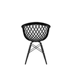 Conjunto Com 4 Cadeiras Para Sala De Jantar Web Dsw Inj Preto