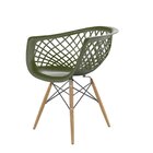 Conjunto Com 4 Cadeiras Para Sala De Jantar Web Dsw Verde Mil