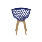 Conjunto Com 4 Cadeiras Para Sala De Jantar Web Wood Azul Bic