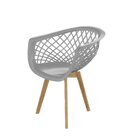 Conjunto Com 4 Cadeiras Para Sala De Jantar Web Wood Cinza Br