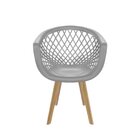 Conjunto Com 4 Cadeiras Para Sala De Jantar Web Wood Cinza Br