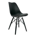 Conjunto Com 4 Cadeiras Saarinen Black Edition - Base Preta