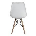 Conjunto Com 4 Cadeiras Saarinen Branca - Base Madeira Natura