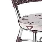 Conjunto Com 4 Cadeiras Top Tabaco E Estampado Bege