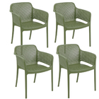 Conjunto Com 4 Cadeiras Tramontina Gabriela Em Polipropileno