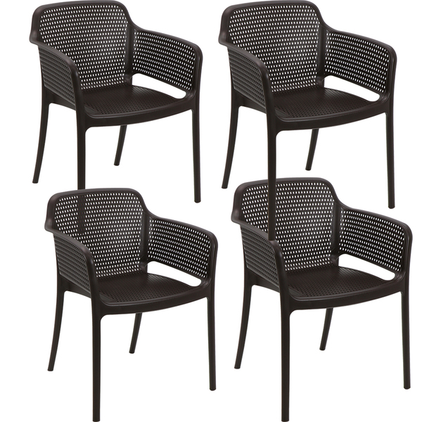 Conjunto Com 4 Cadeiras Tramontina Gabriela Em Polipropileno