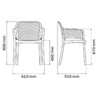 Conjunto Com 4 Cadeiras Tramontina Gabriela Em Polipropileno