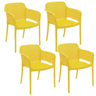 Conjunto Com 4 Cadeiras Tramontina Gabriela Em Polipropileno