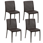 Conjunto Com 4 Cadeiras Tramontina Isabelle Em Polipropileno