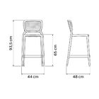 Conjunto Com 4 Cadeiras Tramontina Safira Alta Residência Em