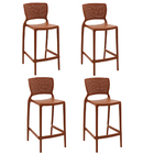 Conjunto Com 4 Cadeiras Tramontina Safira Alta Residência Em