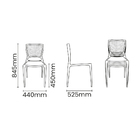 Conjunto Com 4 Cadeiras Tramontina Safira Em Polipropileno E