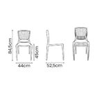 Conjunto Com 4 Cadeiras Tramontina Safira Summa Em Polipropil