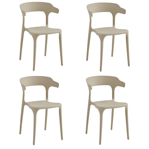 Conjunto Com 4 Cadeiras Valéria 74,5cm X 49cm X 48,5cm  Fendi