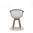 Conjunto Com 4 Cadeiras Web Branca - Base Wood