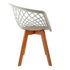 Conjunto Com 4 Cadeiras Web Branca - Base Wood