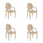 Conjunto Com 4 Cadeiras Wind Plus Capuccino
