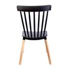 Conjunto Com 4 Cadeiras Windsor Preto