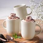 Conjunto Com 4 Canecas Coup Stoneware Grande Clay 330ml