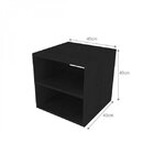 Conjunto Com 4 Nichos Com Prateleira Montana  Preto