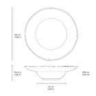 Conjunto Com 4 Pratos De Massa Orgânico Dust Ø28x6,5cm 450ml