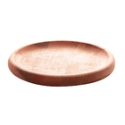 Conjunto Com 4 Pratos Madeira Liptus 20x2cm