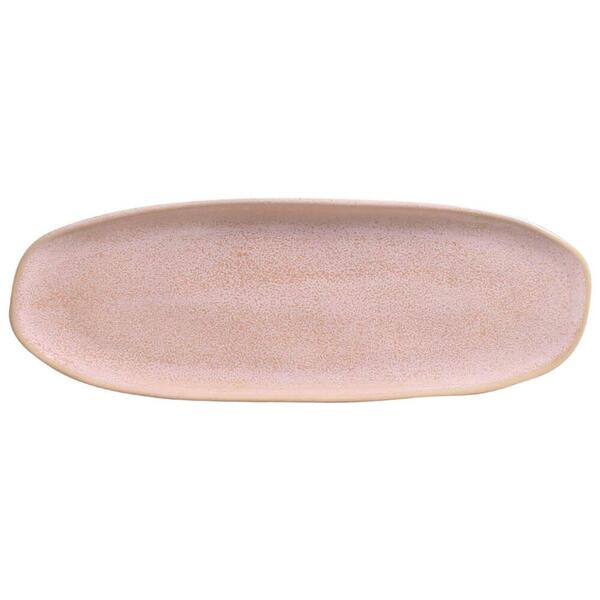 Conjunto Com 4 Travessas Oval Rasa Grande Orgânico Litchi 36x