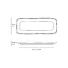 Conjunto Com 4 Travessas Retangular Média Orgânico Breeze 33x